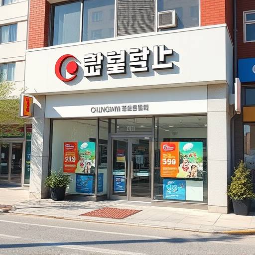 Exterior view of a Chunghwa Telecom store